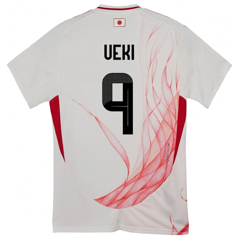 Danxen Bambino Maglia Giappone Riko Ueki #9 Bianco Kit Gara Away 24-26 Maglietta