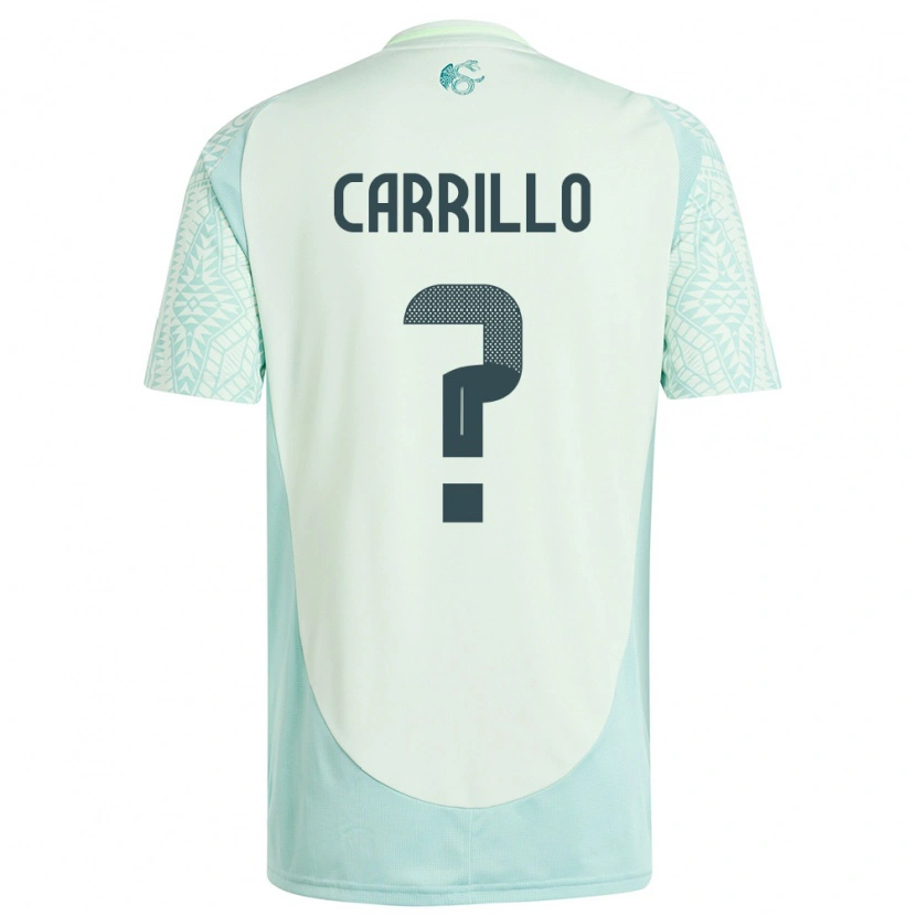 Danxen Bambino Maglia Messico Stéphano Carrillo #0 Lino Verde Kit Gara Away 24-26 Maglietta