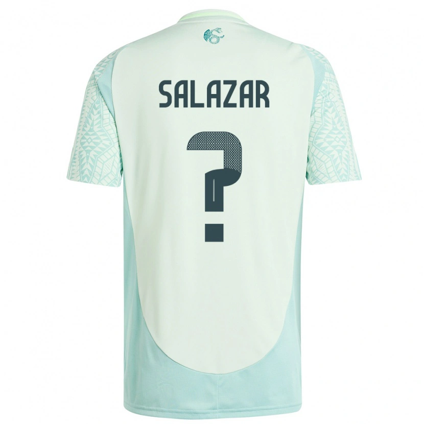 Danxen Bambino Maglia Messico Bryan Salazar #0 Lino Verde Kit Gara Away 24-26 Maglietta