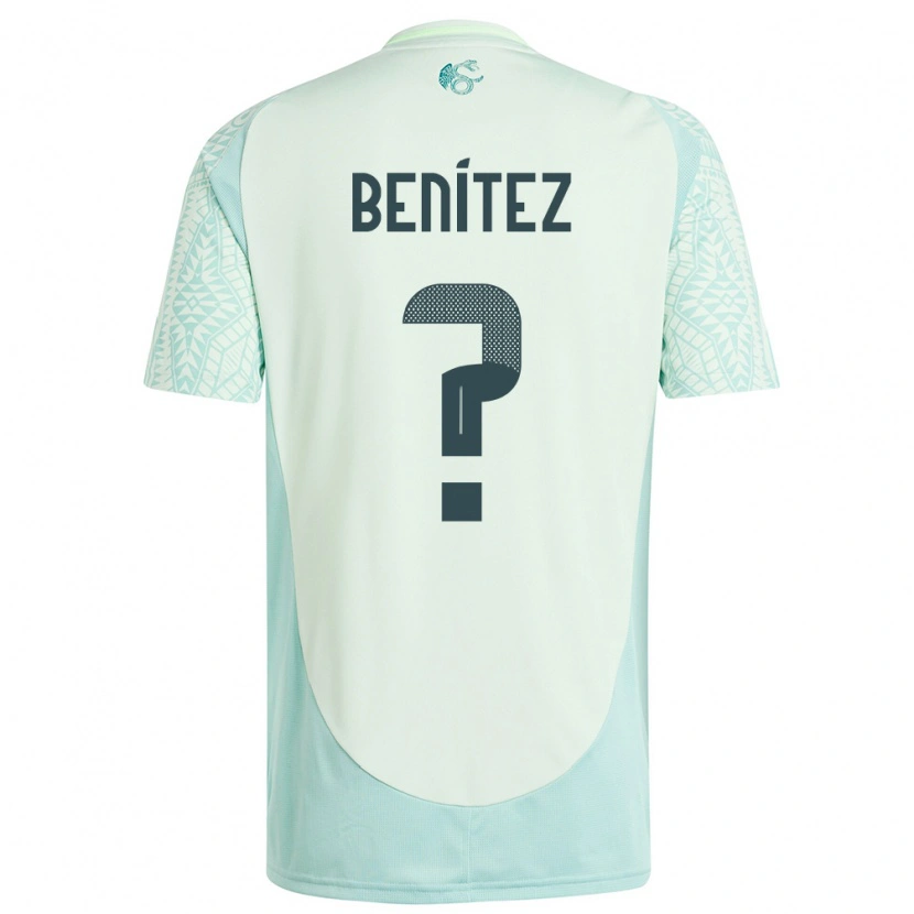 Danxen Bambino Maglia Messico Gianluca Benítez #0 Lino Verde Kit Gara Away 24-26 Maglietta