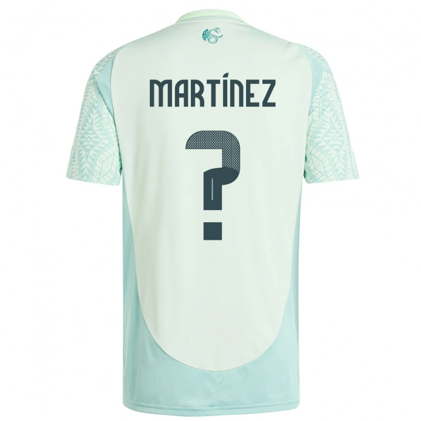 Danxen Bambino Maglia Messico Dylan Martínez #0 Lino Verde Kit Gara Away 24-26 Maglietta