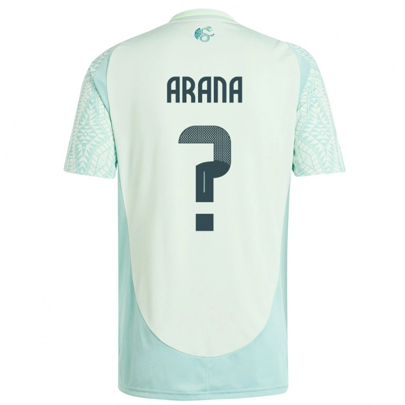 Danxen Bambino Maglia Messico Matthew Arana #0 Lino Verde Kit Gara Away 24-26 Maglietta