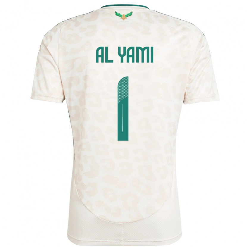 Danxen Bambino Maglia Arabia Saudita Mohammed Al-Yami #1 Bianco Kit Gara Away 24-26 Maglietta