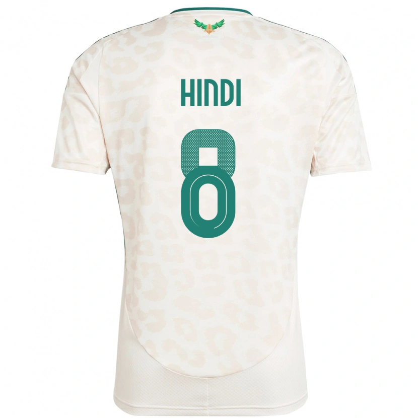 Danxen Bambino Maglia Arabia Saudita Anas Hindi #8 Bianco Kit Gara Away 24-26 Maglietta