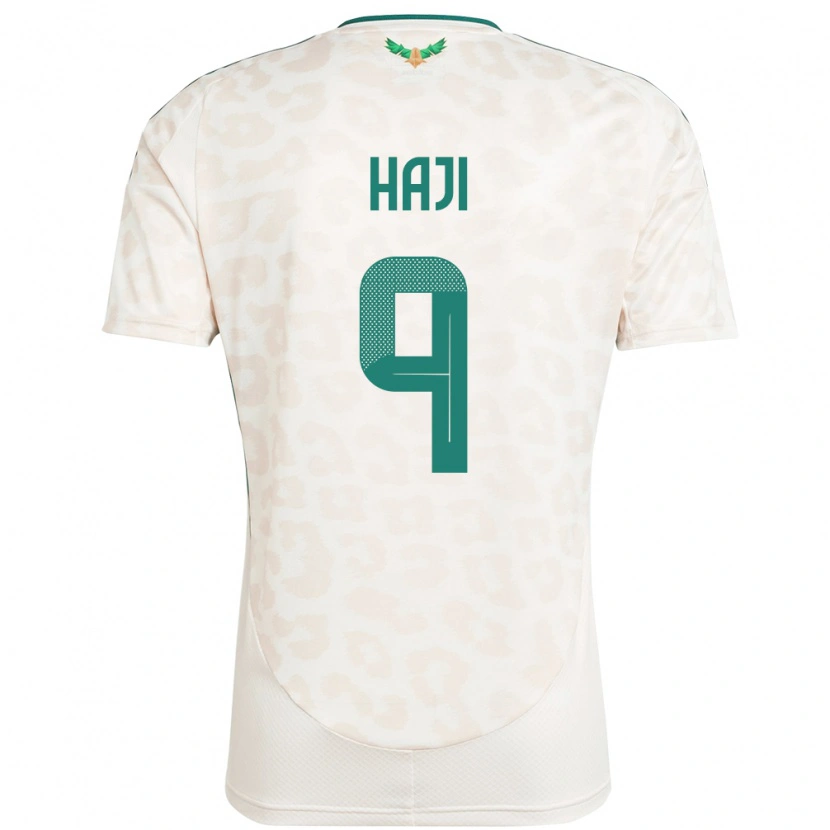 Danxen Bambino Maglia Arabia Saudita Talal Haji #9 Bianco Kit Gara Away 24-26 Maglietta