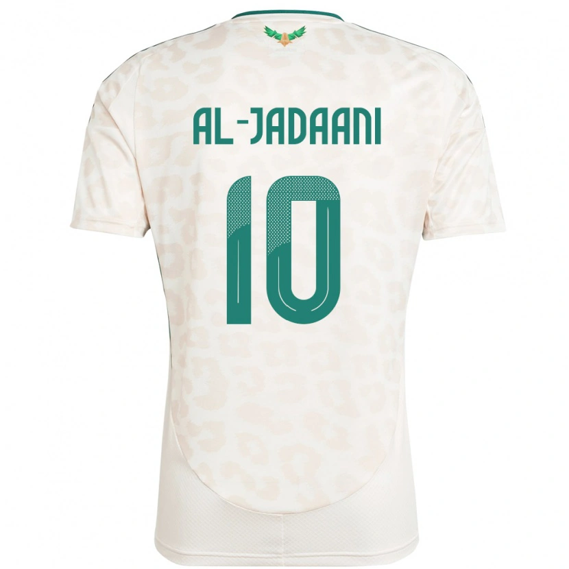 Danxen Bambino Maglia Arabia Saudita Nawaf Al-Jadaani #10 Bianco Kit Gara Away 24-26 Maglietta