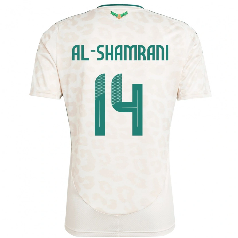 Danxen Bambino Maglia Arabia Saudita Farhah Al-Shamrani #14 Bianco Kit Gara Away 24-26 Maglietta
