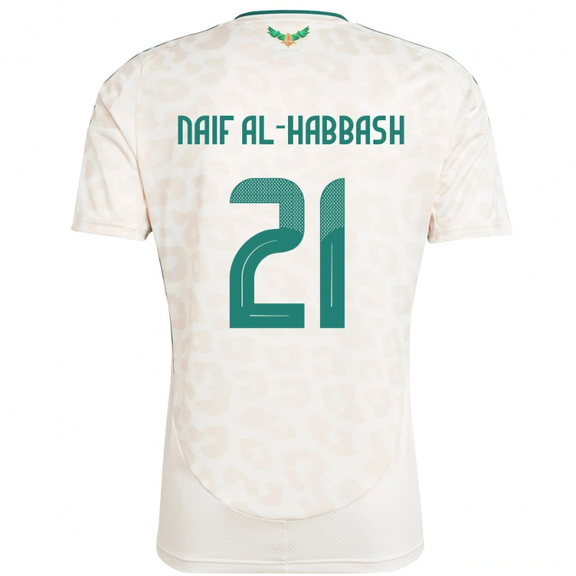 Danxen Bambino Maglia Arabia Saudita Azzam Naif Al-Habbash #21 Bianco Kit Gara Away 24-26 Maglietta