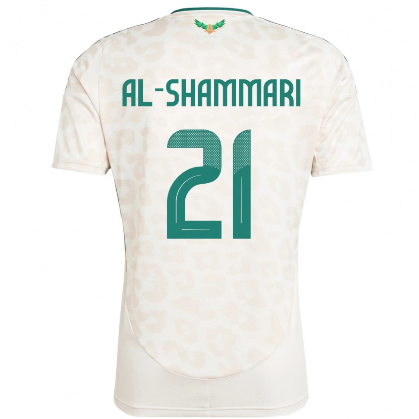 Danxen Bambino Maglia Arabia Saudita Musaed Al-Shammari #21 Bianco Kit Gara Away 24-26 Maglietta