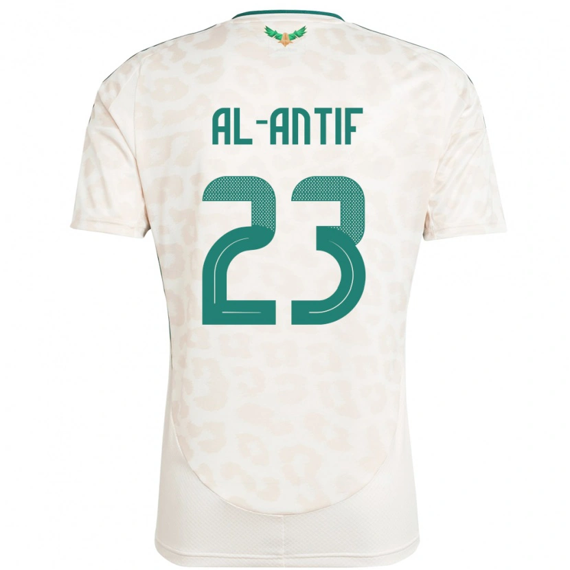 Danxen Bambino Maglia Arabia Saudita Habib Al-Antif #23 Bianco Kit Gara Away 24-26 Maglietta