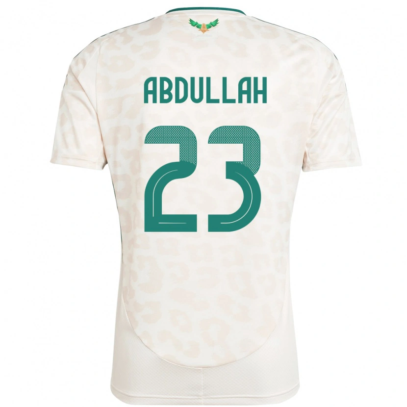 Danxen Bambino Maglia Arabia Saudita Nawaf Abdullah #23 Bianco Kit Gara Away 24-26 Maglietta