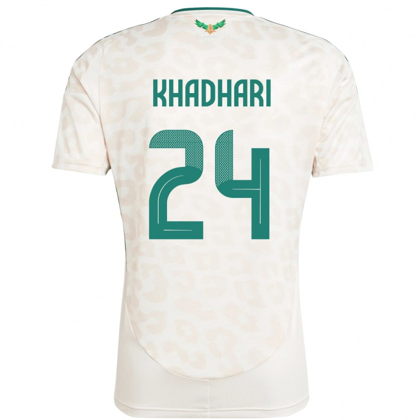 Danxen Bambino Maglia Arabia Saudita Murad Khadhari #24 Bianco Kit Gara Away 24-26 Maglietta