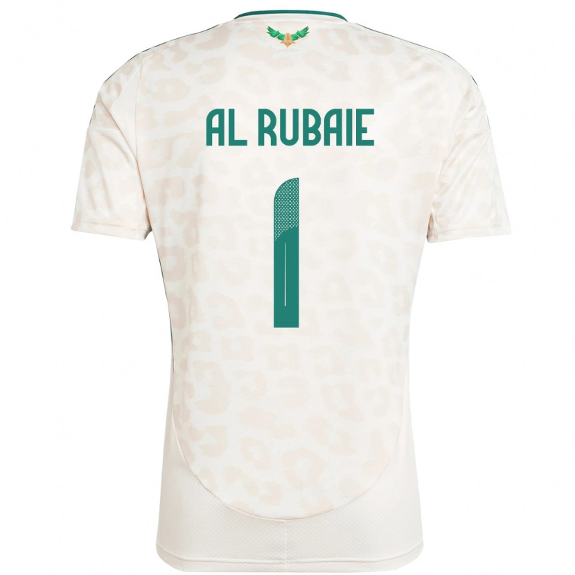 Danxen Bambino Maglia Arabia Saudita Mohammed Al Rubaie #1 Bianco Kit Gara Away 24-26 Maglietta
