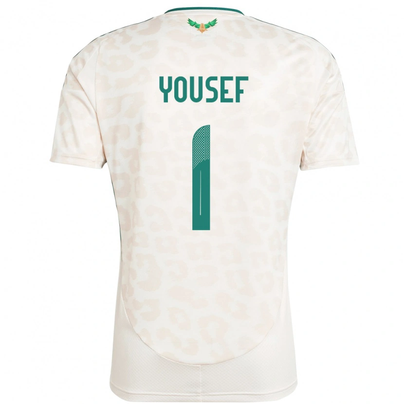Danxen Bambino Maglia Arabia Saudita Hamed Yousef #1 Bianco Kit Gara Away 24-26 Maglietta