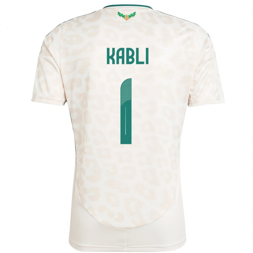 Danxen Bambino Maglia Arabia Saudita Bader Kabli #1 Bianco Kit Gara Away 24-26 Maglietta