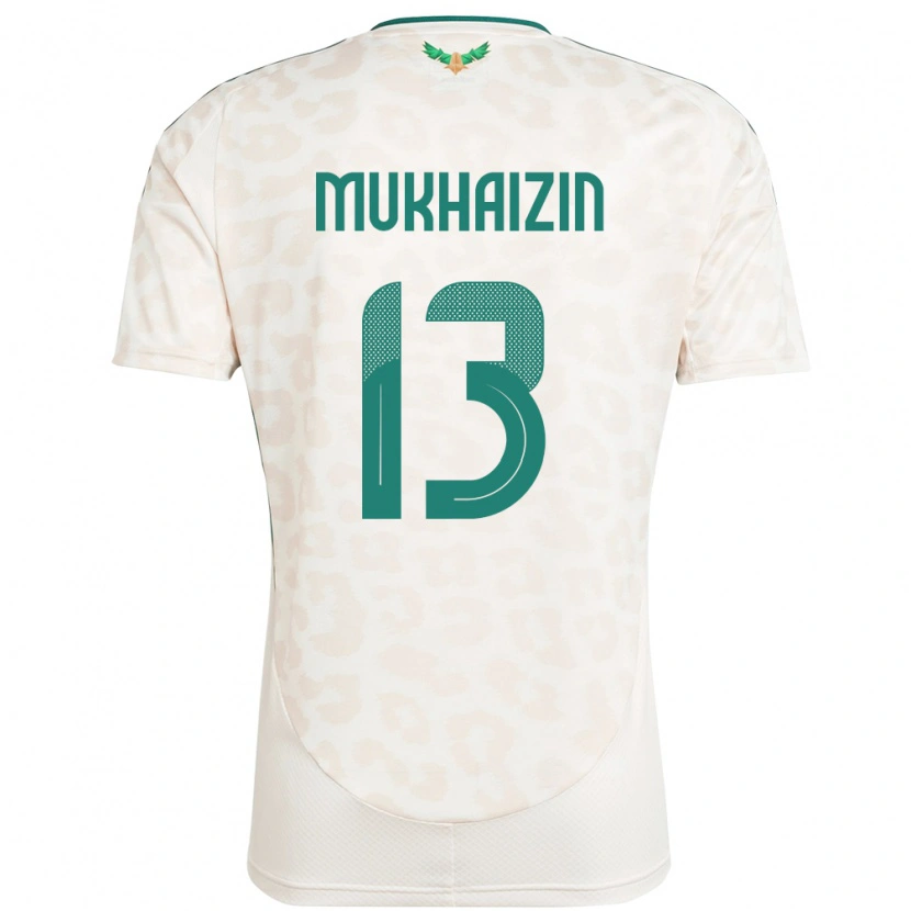 Danxen Bambino Maglia Arabia Saudita Raghad Mukhaizin #13 Bianco Kit Gara Away 24-26 Maglietta