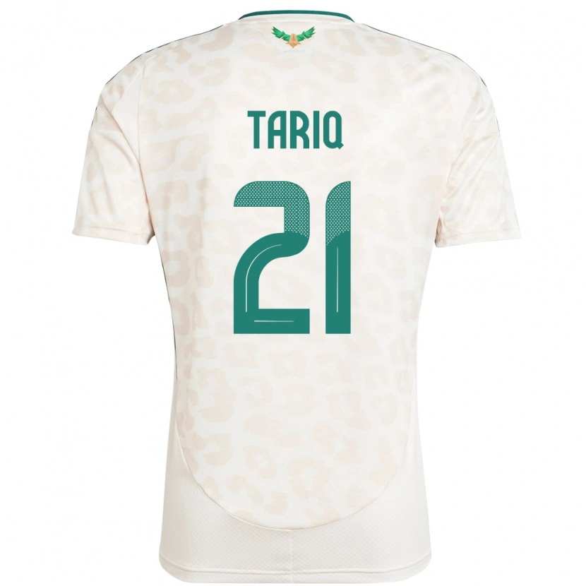 Danxen Bambino Maglia Arabia Saudita Juri Tariq #21 Bianco Kit Gara Away 24-26 Maglietta