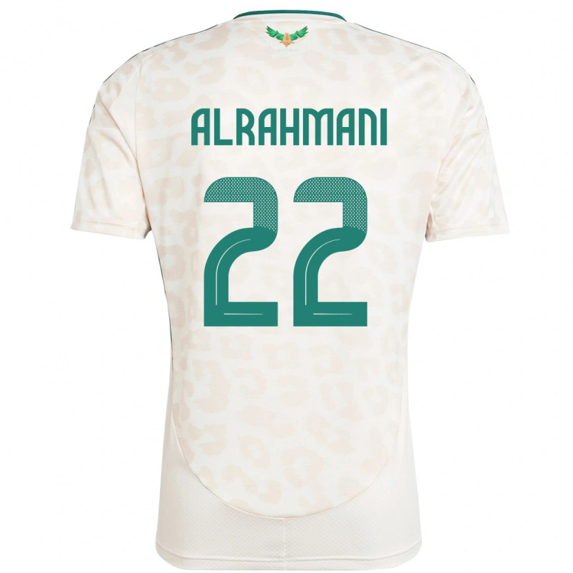 Danxen Bambino Maglia Arabia Saudita Saleh Alrahmani #22 Bianco Kit Gara Away 24-26 Maglietta