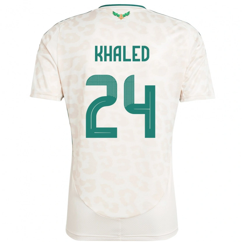 Danxen Bambino Maglia Arabia Saudita Atheer Khaled #24 Bianco Kit Gara Away 24-26 Maglietta