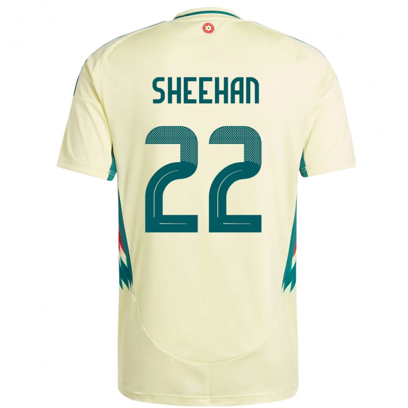 Danxen Bambino Maglia Galles Josh Sheehan #22 Beige Giallo Kit Gara Away 24-26 Maglietta