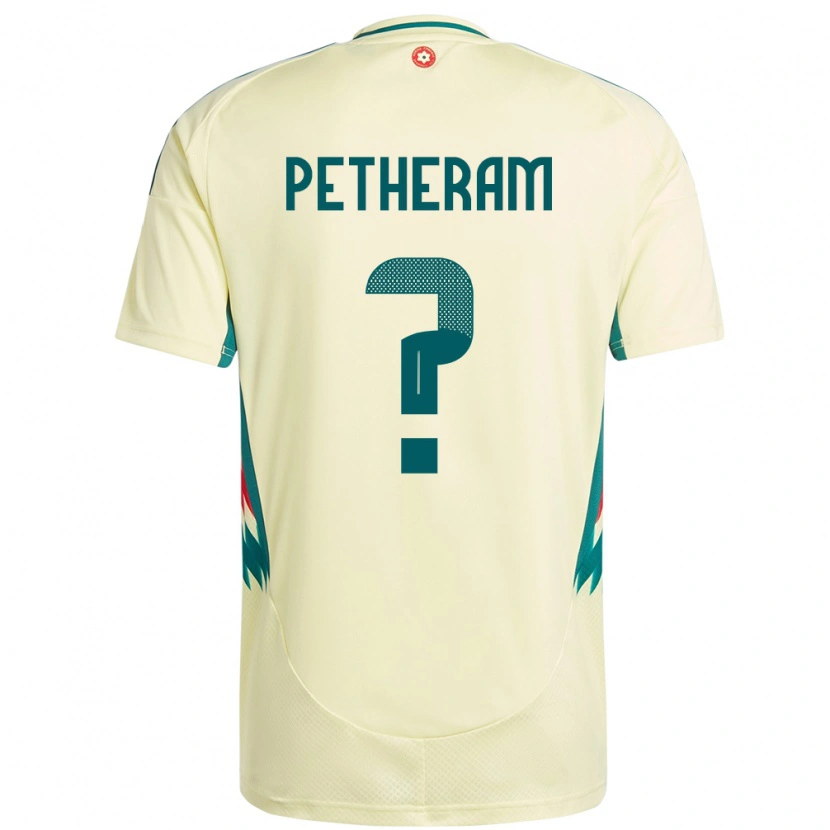 Danxen Bambino Maglia Galles Jonathan Petheram #0 Beige Giallo Kit Gara Away 24-26 Maglietta