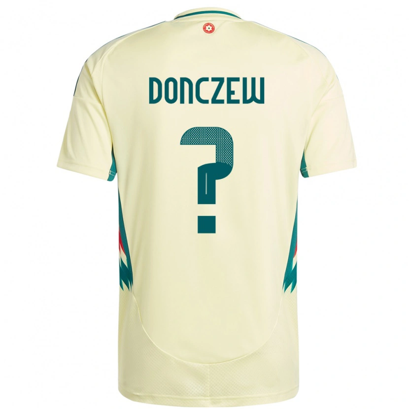 Danxen Bambino Maglia Galles Axel Donczew #0 Beige Giallo Kit Gara Away 24-26 Maglietta
