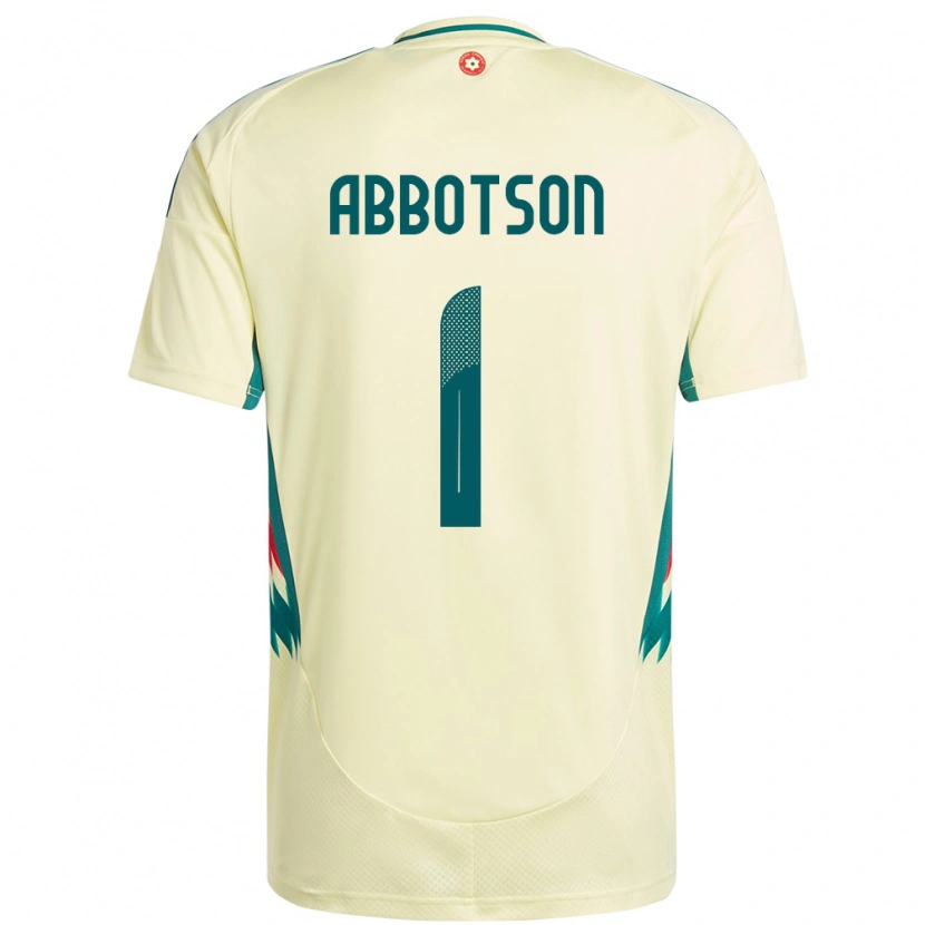 Danxen Bambino Maglia Galles Oscar Abbotson #1 Beige Giallo Kit Gara Away 24-26 Maglietta