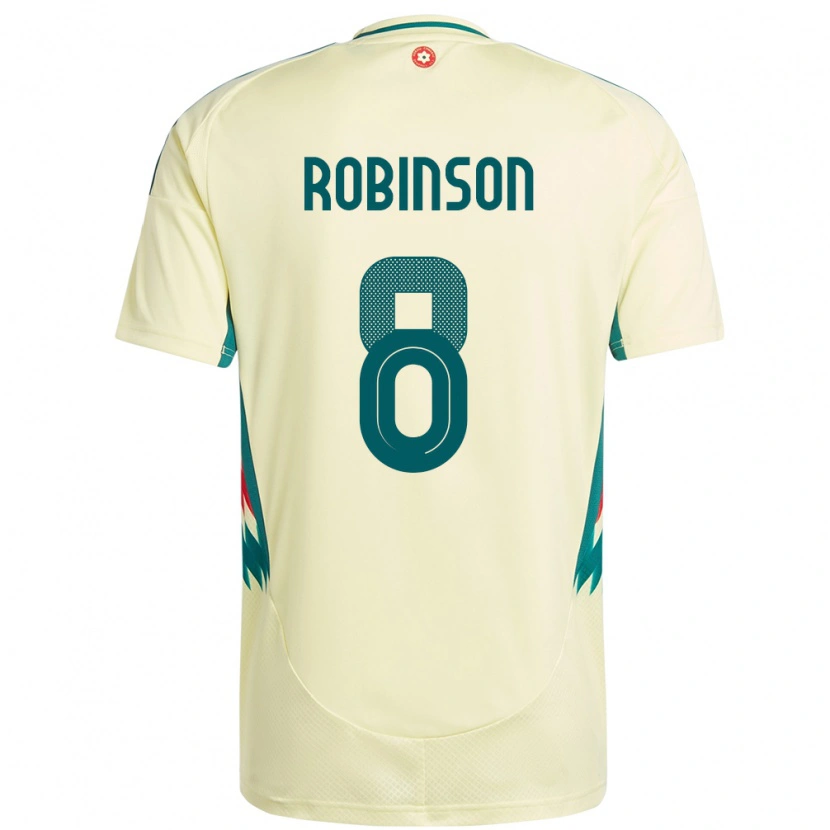 Danxen Bambino Maglia Galles Milo Robinson #8 Beige Giallo Kit Gara Away 24-26 Maglietta