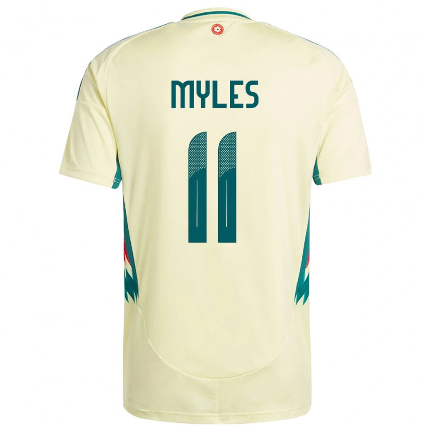 Danxen Bambino Maglia Galles Elliot Myles #11 Beige Giallo Kit Gara Away 24-26 Maglietta