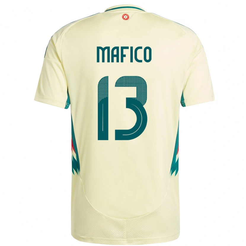 Danxen Bambino Maglia Galles Dakarai Mafico #13 Beige Giallo Kit Gara Away 24-26 Maglietta