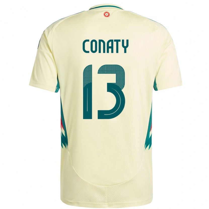 Danxen Bambino Maglia Galles Keano Conaty #13 Beige Giallo Kit Gara Away 24-26 Maglietta