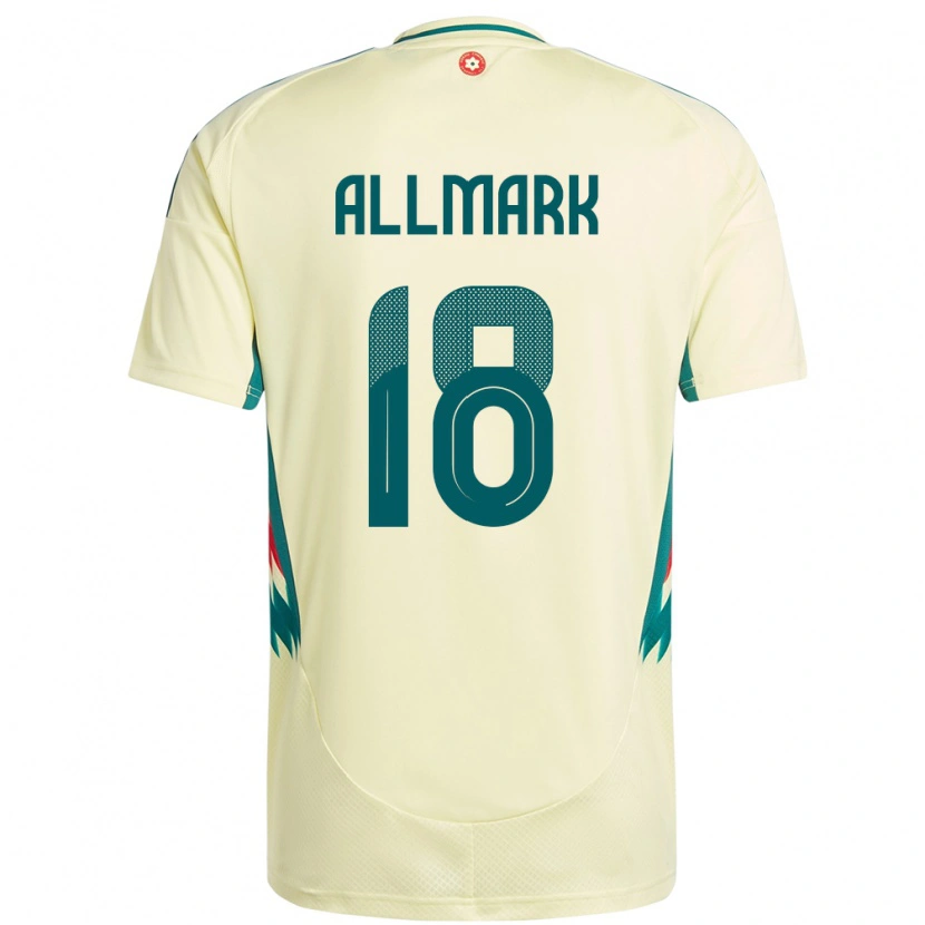 Danxen Bambino Maglia Galles Hayden Allmark #18 Beige Giallo Kit Gara Away 24-26 Maglietta