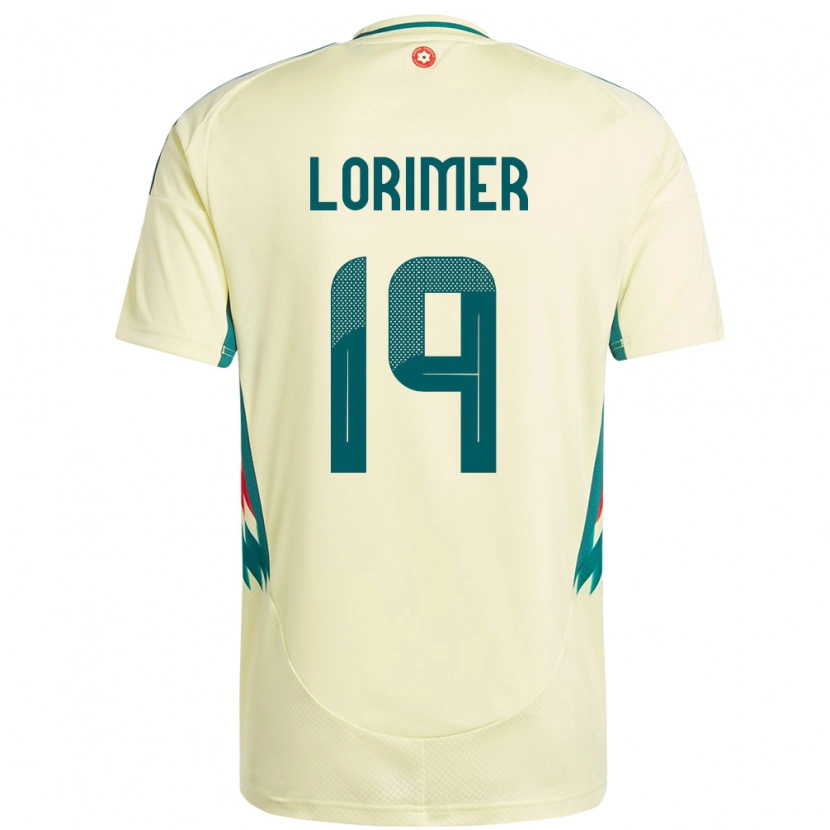 Danxen Bambino Maglia Galles Archie Lorimer #19 Beige Giallo Kit Gara Away 24-26 Maglietta