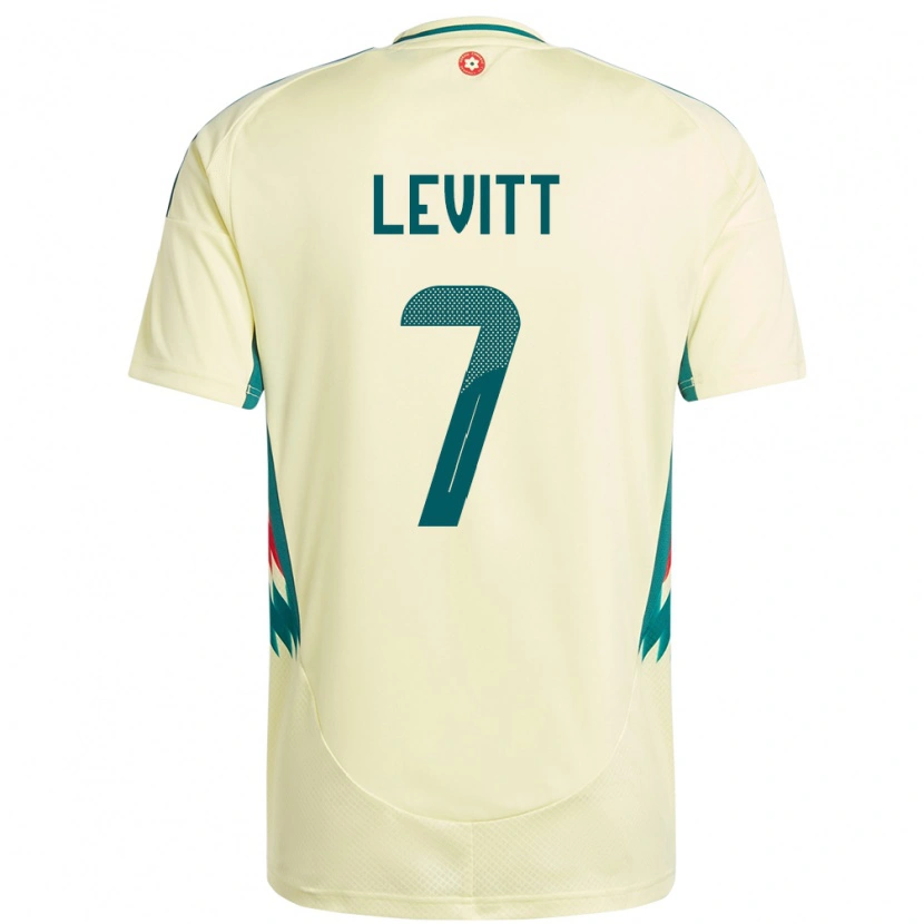 Danxen Bambino Maglia Galles Dylan Levitt #7 Beige Giallo Kit Gara Away 24-26 Maglietta