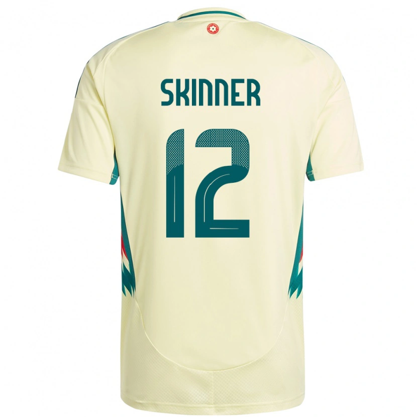 Danxen Bambino Maglia Galles Claire Skinner #12 Beige Giallo Kit Gara Away 24-26 Maglietta