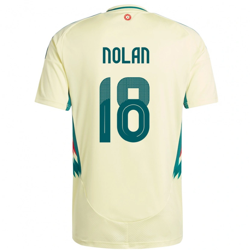 Danxen Bambino Maglia Galles Kylie Nolan #18 Beige Giallo Kit Gara Away 24-26 Maglietta