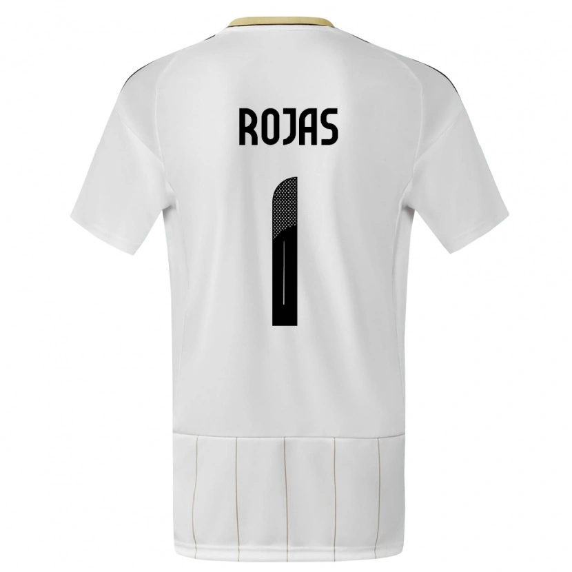 Danxen Bambino Maglia Costa Rica Berny Rojas #1 Bianco Kit Gara Away 24-26 Maglietta