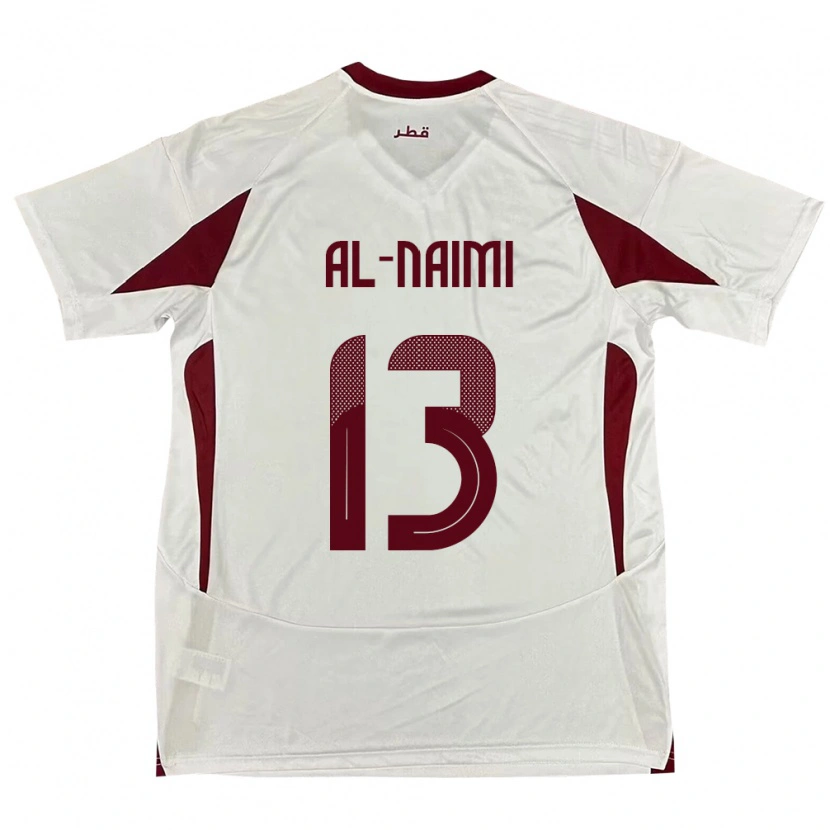 Danxen Bambino Maglia Qatar Zahra Al Naimi #13 Bianco Kit Gara Away 24-26 Maglietta