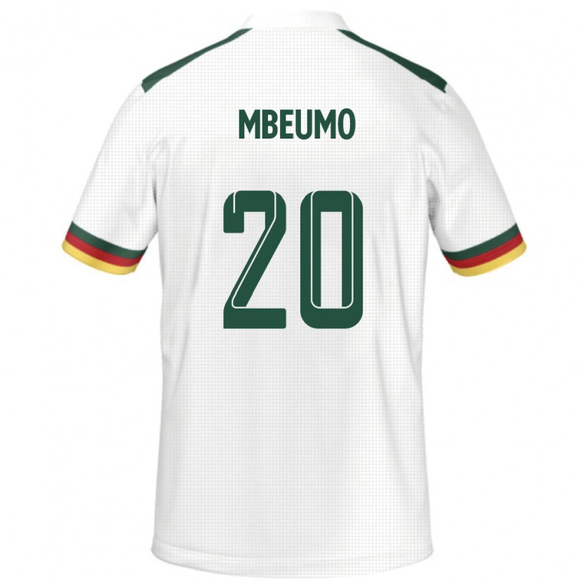 Danxen Bambino Maglia Camerun Bryan Mbeumo #20 Bianco Kit Gara Away 24-26 Maglietta