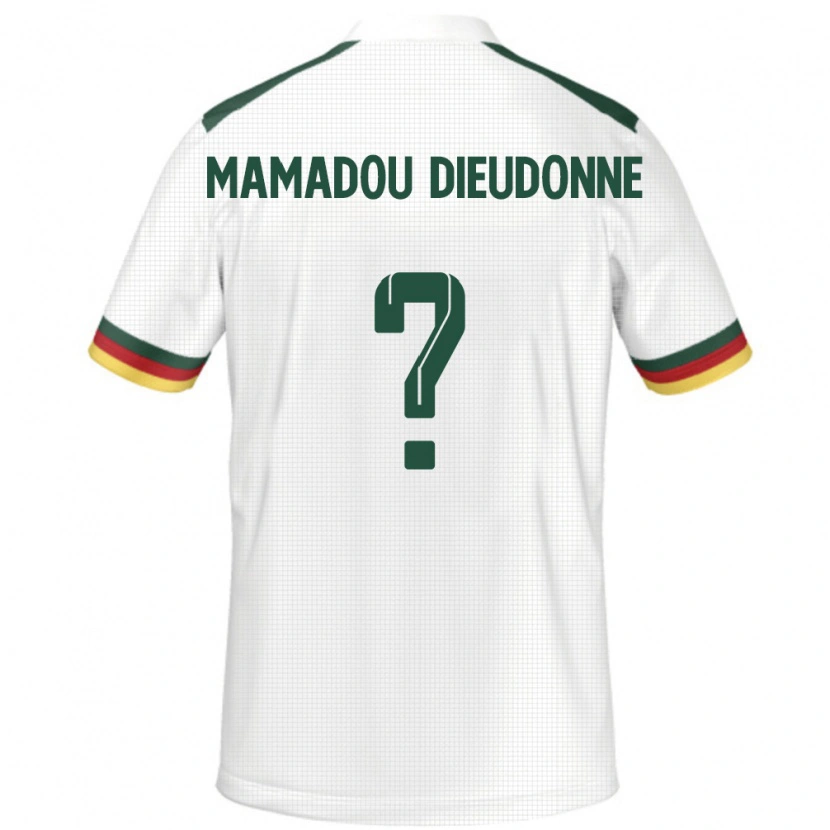 Danxen Bambino Maglia Camerun Malik Mamadou Dieudonne #0 Bianco Kit Gara Away 24-26 Maglietta