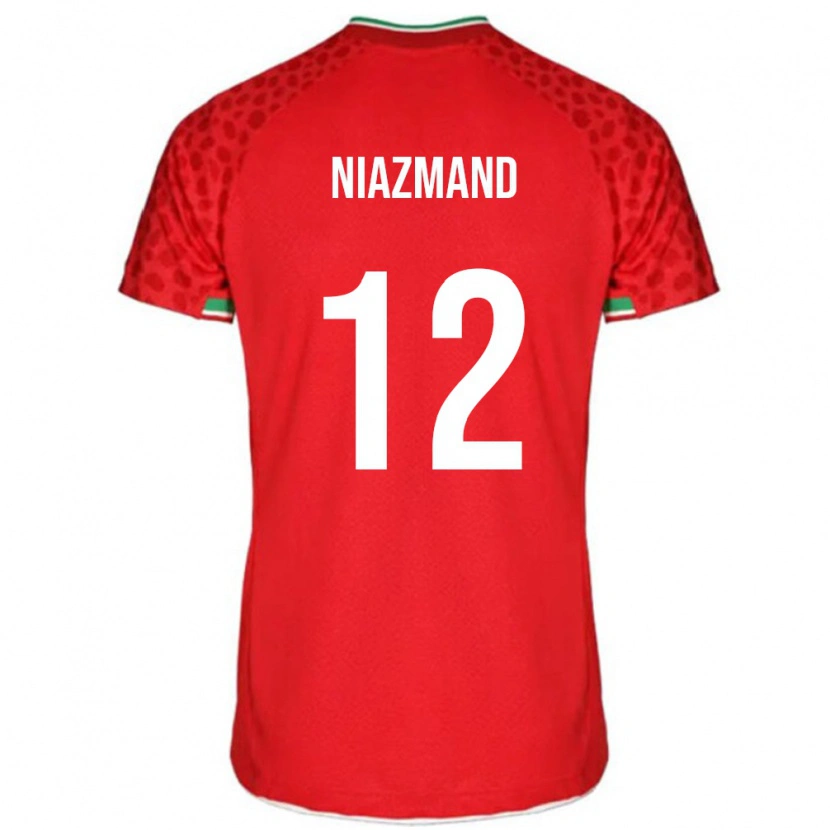 Danxen Bambino Maglia Iran Payam Niazmand #12 Rosso Kit Gara Away 24-26 Maglietta