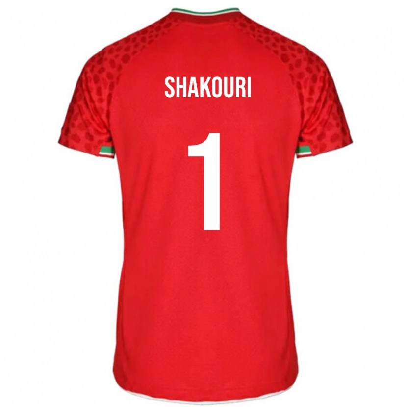 Danxen Bambino Maglia Iran Arsha Shakouri #1 Rosso Kit Gara Away 24-26 Maglietta