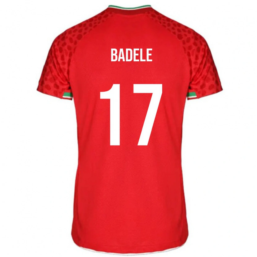 Danxen Bambino Maglia Iran Mehrab Badele #17 Rosso Kit Gara Away 24-26 Maglietta