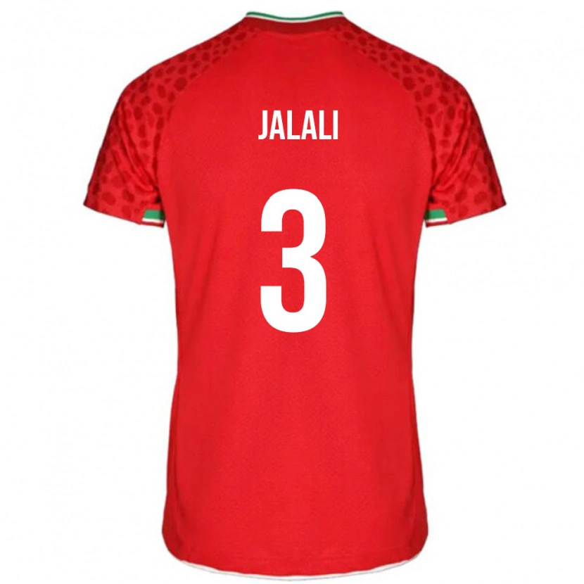 Danxen Bambino Maglia Iran Ahmadreza Jalali #3 Rosso Kit Gara Away 24-26 Maglietta