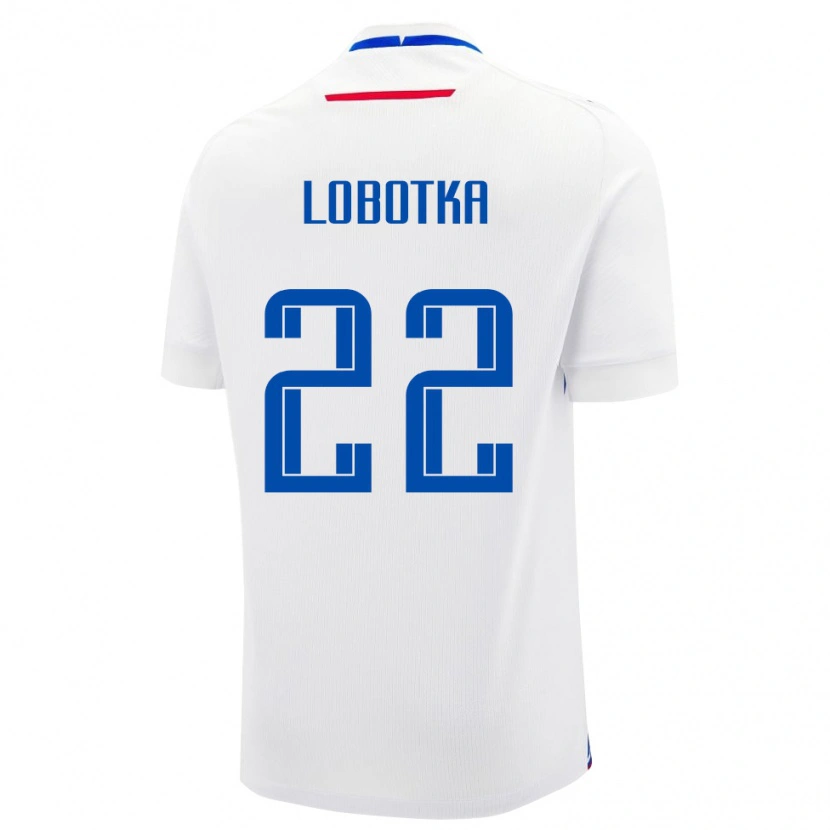 Danxen Bambino Maglia Slovacchia Stanislav Lobotka #22 Bianco Kit Gara Away 24-26 Maglietta