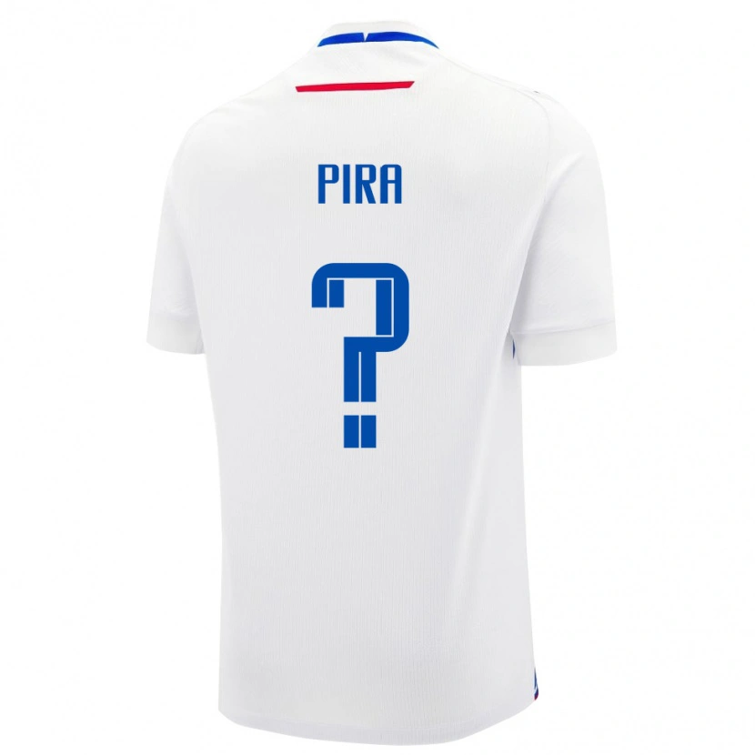 Danxen Bambino Maglia Slovacchia Jakub Pira #0 Bianco Kit Gara Away 24-26 Maglietta