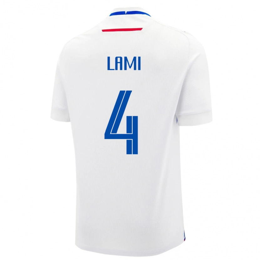 Danxen Bambino Maglia Slovacchia Adam Lami #4 Bianco Kit Gara Away 24-26 Maglietta