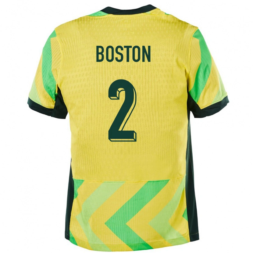 Danxen Uomo Maglia Australia Isiah Boston #2 Oro Kit Gara Home 24-26 Maglietta