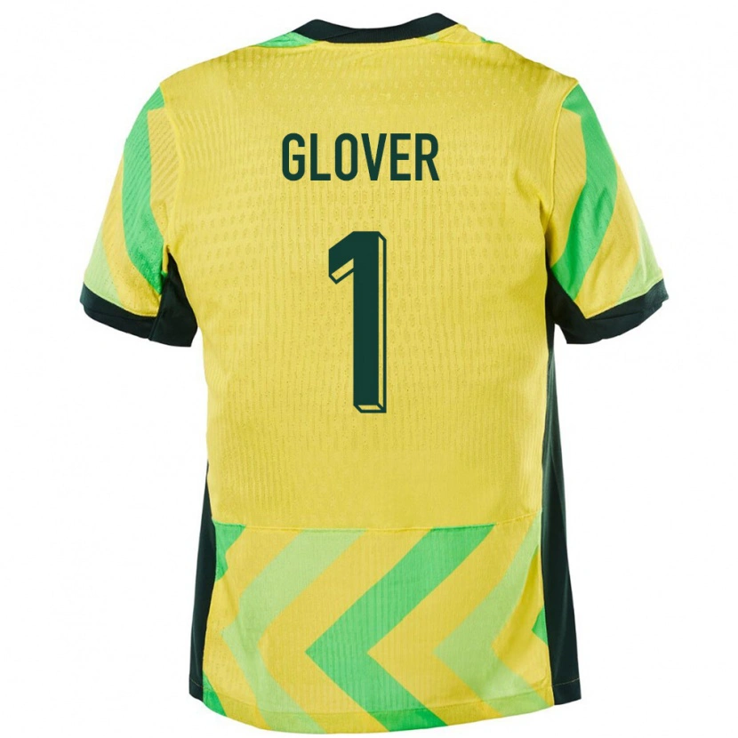 Danxen Uomo Maglia Australia Thomas Glover #1 Oro Kit Gara Home 24-26 Maglietta