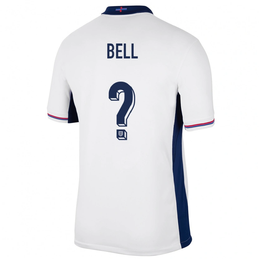 Danxen Uomo Maglia Inghilterra Toby Bell #0 Bianco Kit Gara Home 24-26 Maglietta